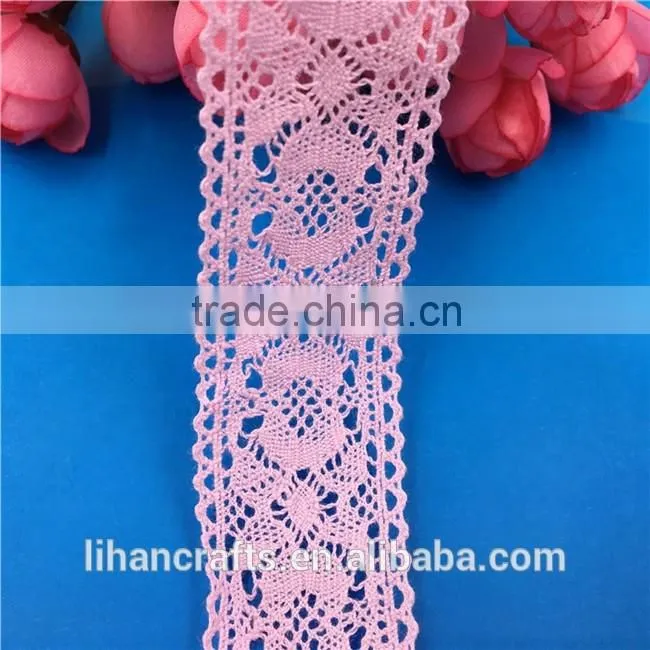 Wholesale High Quality H0789A Lace Ribbon,Crocheted Lace,100% Cotton Lace