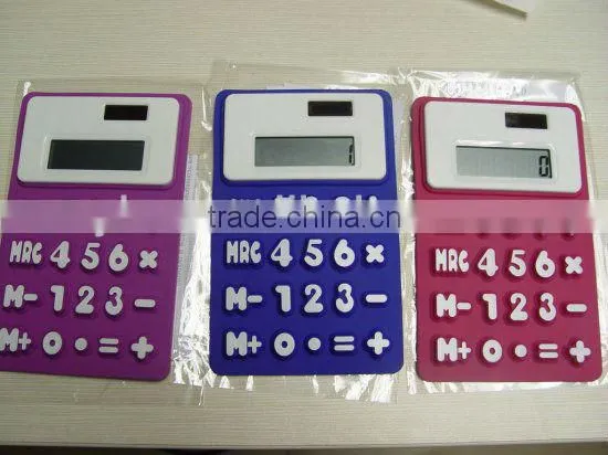 gifts digital electronic silicone mini folding calculator