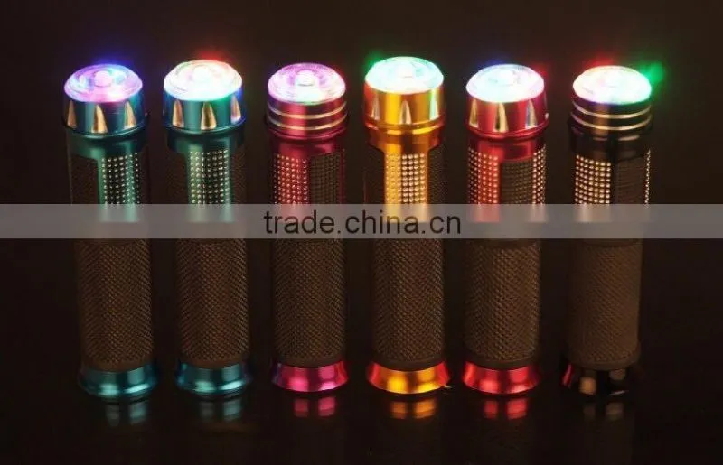 SCL-2014120013 high quality motorcycle handle grip with LED muti-color light