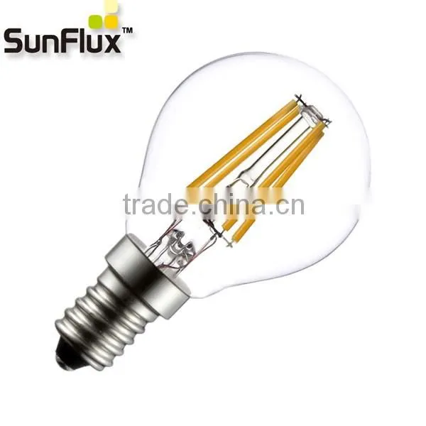 E14 base G45 Glass Led Light Bulb E14 3.5W with CRI >90