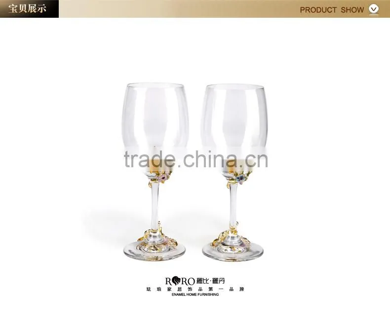 RORO enamel crystal glass /wine glass set/wine decanter /wine glasses glassware