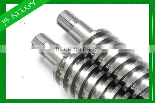 50/105 Conical Twin Counter Rotating Screw Barrel for extruder
