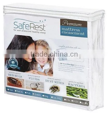 145 gsm Cotton Flannel Waterproof Fitted Sheet with 143 Bamboo terry Skirt