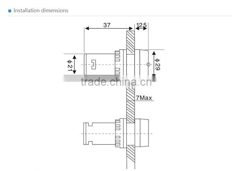 Led Indicator Light Din Rail Indicator Lamp (AD56-22BS)