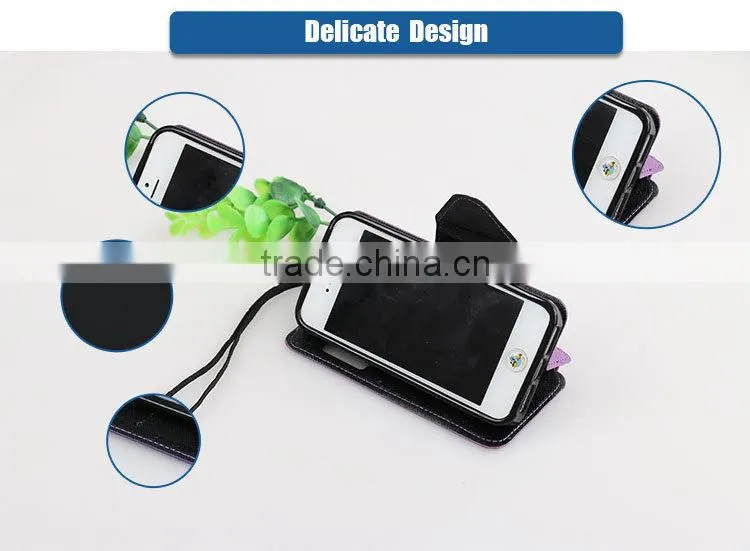 LZB Fashion contrast color series view windows smart leather flip case for Apple iphone 5G