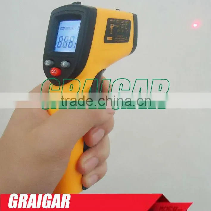 2015 NEW GM320 Non-Contact Laser Gun Infrared Digital IR Thermometer industrial LCD with Back Light 330 Centidegree