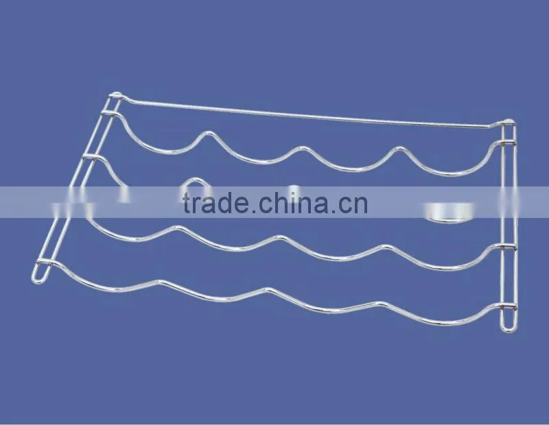 Wave mode metal wine rack PF-W001M