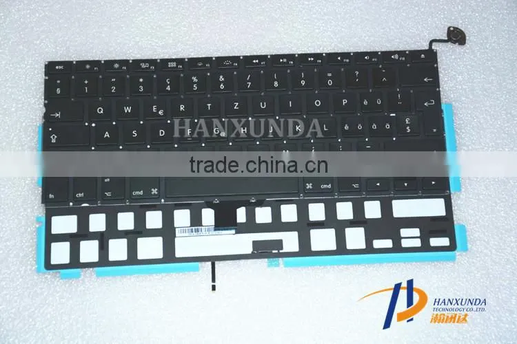 Hot Sale100% NEW Switzer Layout for MBP A1278 Replacement keyboard with backlight