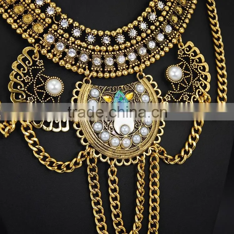 new 2015 alloy necklace ladies jewellery bijouterie