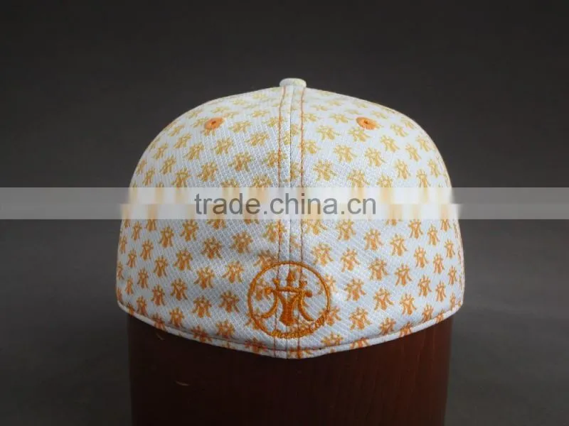 High Quality Flat Brim 3D Embroidered 6- panel Fitted cap