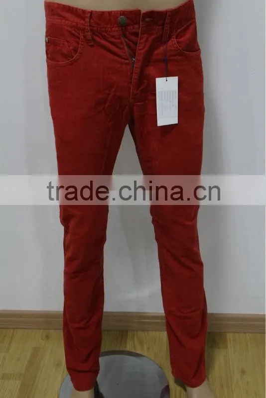 Men's fashion Red Casual Pants