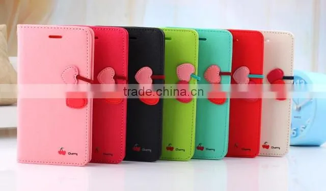 Magnetic Side Flip Book wallet cell phone case for iphone