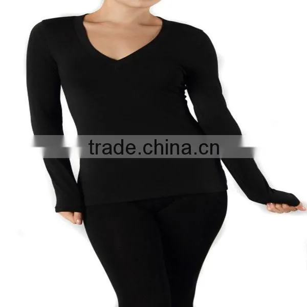 Womens V-Neck plain T-Shirts