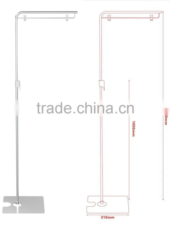 Supermarket ground metal pop price display stand