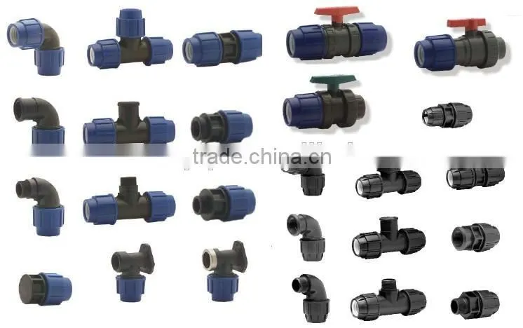 PP compression fitting italian style water plumbing pipe fitting