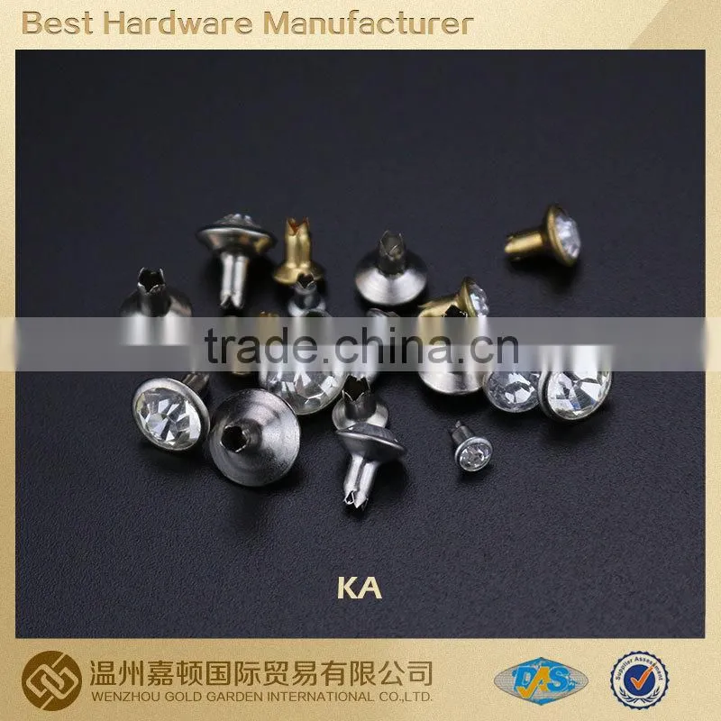 Hot sale leather rivets rhinestone rivets for clothes