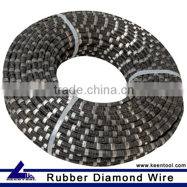 KEEN Rubber and spring wire saw for Granite and Marble Quarry