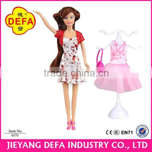 Defa Lucy fashion doll toy for litte girls DIY make up girl newest design doll toy