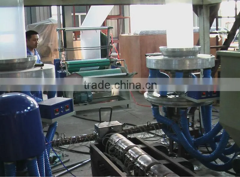 High resolution double die high speed film blowing machine for normal bags in daily life