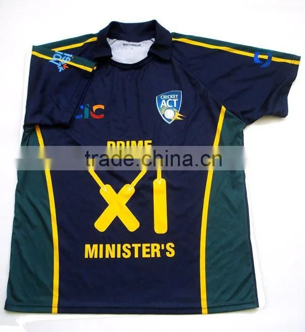 Customized Sublimation Indian Cricket Jersey, Cricket Shirt