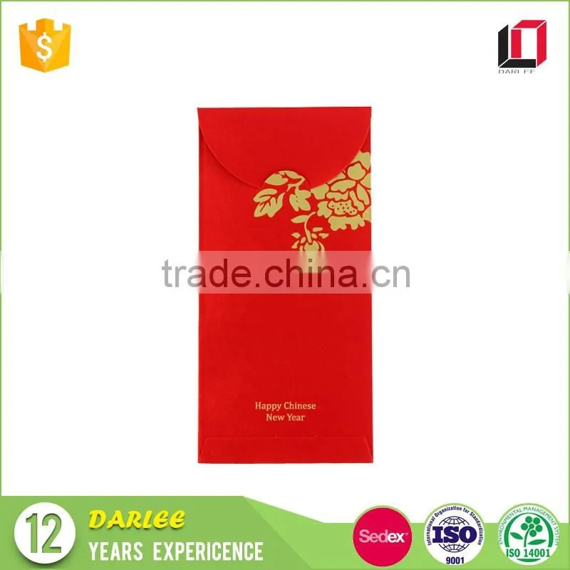Guangdong manufacturers custom logo printed red pocket chinese lucky money red envelope for rooster design