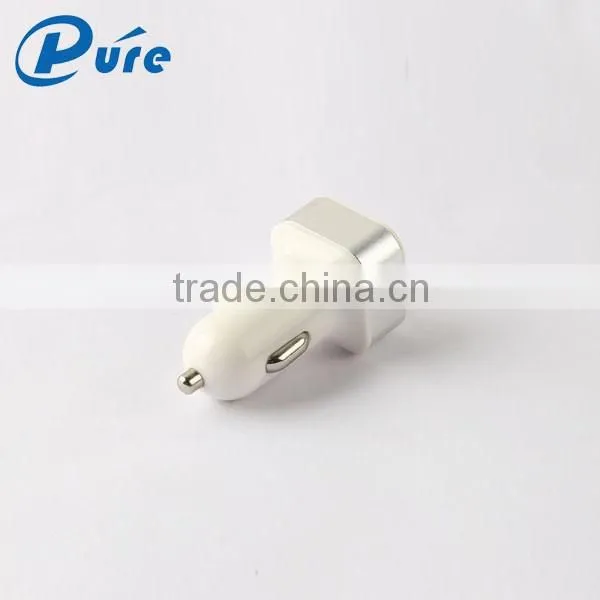 Factory supplier customized portable 2 usb 5v 2.1 micro car charger smart phone car charger car usb charger