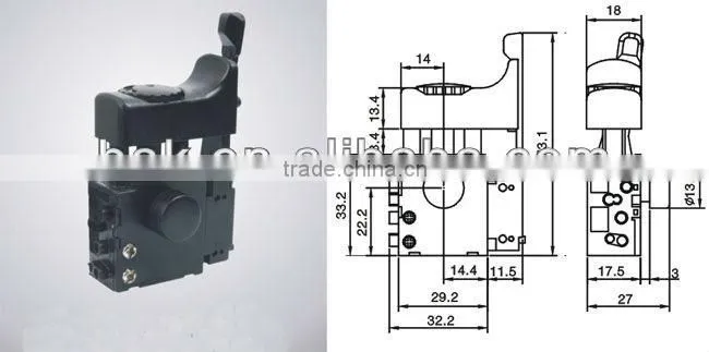 Electric tool switch 6A power tool switch for Hitachi BK-025