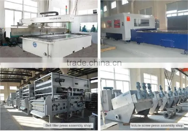 spiral screw conveyor for sludge treatment