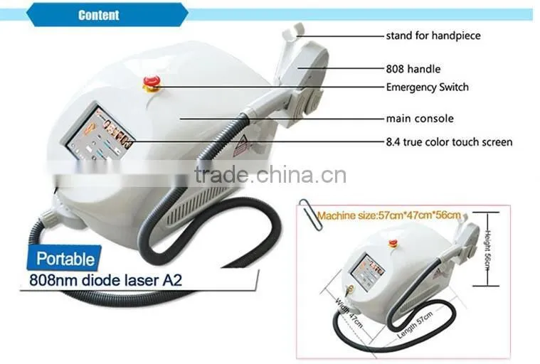 2017 Professional 808 Diode Laser For Permanent Hair Removal(CE approval)