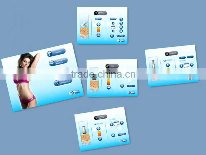 Top sale! vacuum salon equipment,cavitation RF beauty salon equipment,slimming beauty equipment