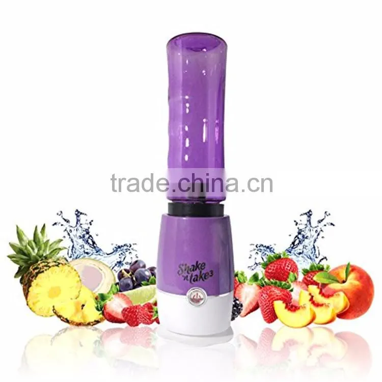 Hot Selling Household Colorful Electric Mini Mixer Juicer Bottle Shake N Take Blender