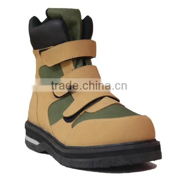 New Designed PU Wading Shoes With Felt Sole For Men