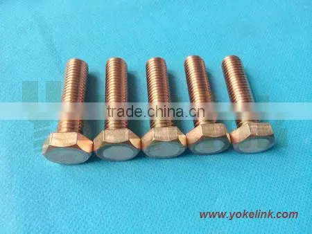 hex copper machine screws /hex head copper screw