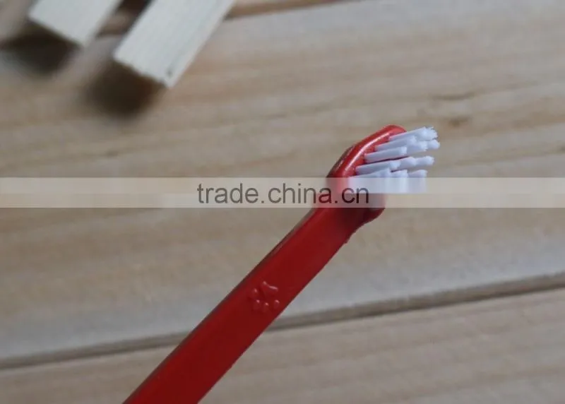 double sided pet toothbrush