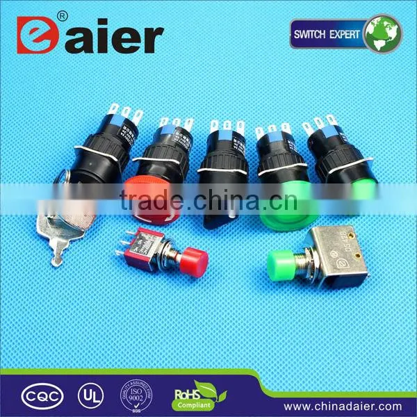 Daier 19mm/16mm extended pushbutton switch