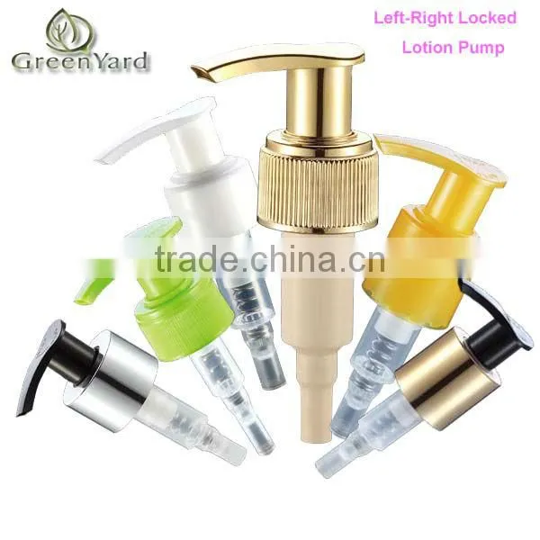 Plastic Lotion Pump spring outboard left-right locked