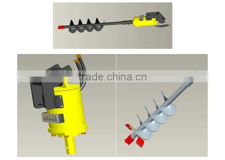 0510 series Earth digging tools fence post hole earth auger digger for tree planting