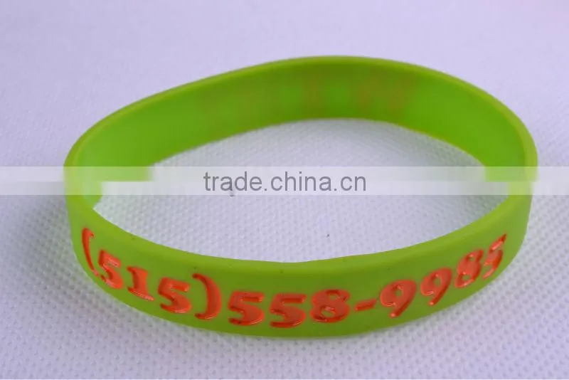 Stylish youth energy narrow wristbands silicone bangles