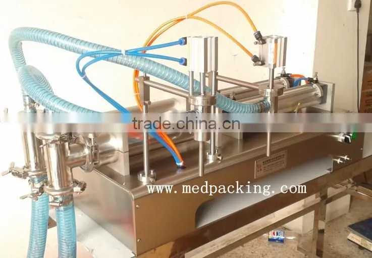5-100ml Double Head Liquid Softdrink Pneumatic Filling Machine