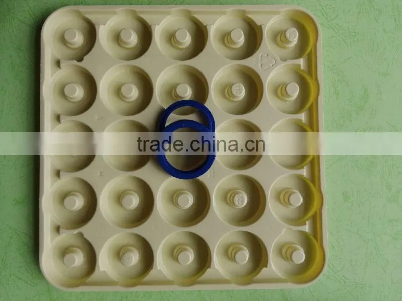 Stackable sealing ring plastic packing display tray