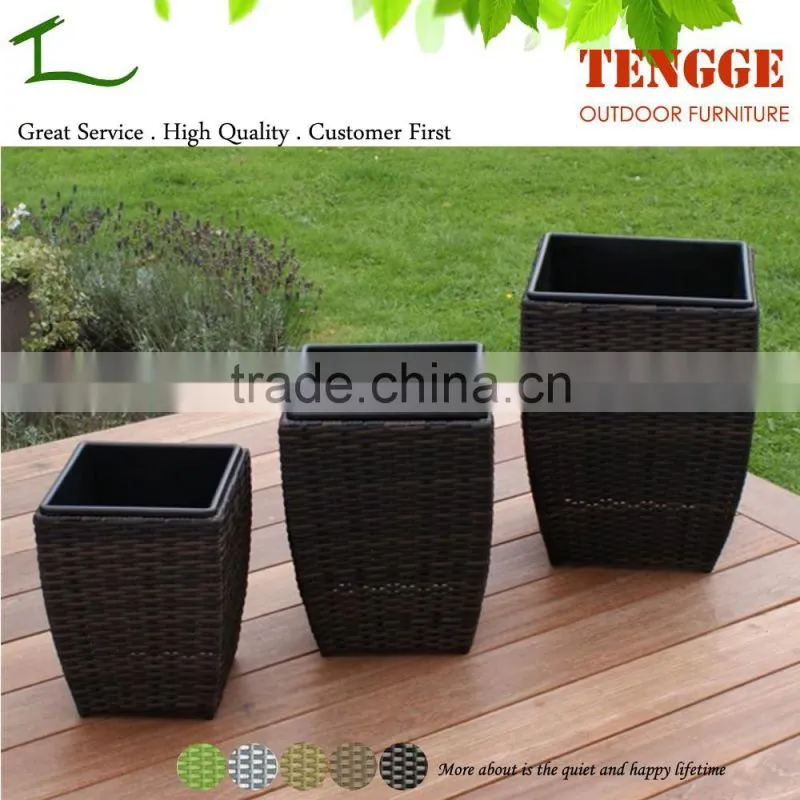 3 sizes Woven Planter Garden furniture western style flowerpots