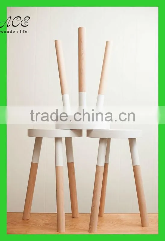 custom wooden stool/solid wood stool/custom color stool
