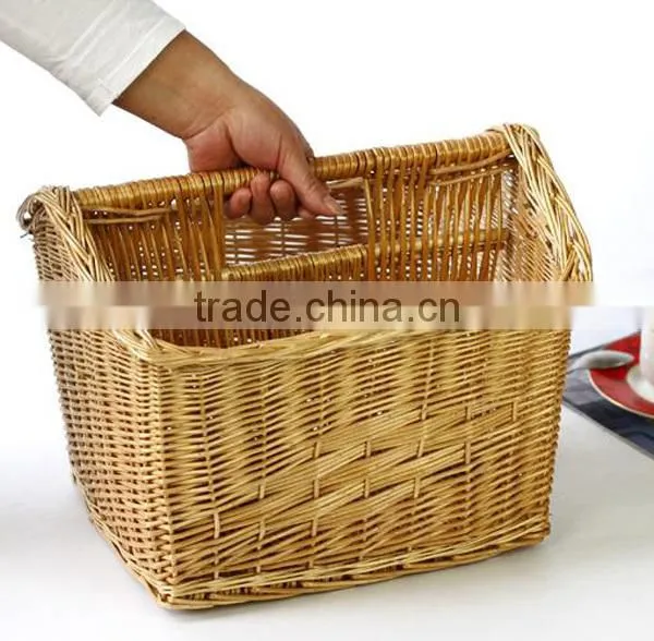 Handmade Wicker Magzine Basket
