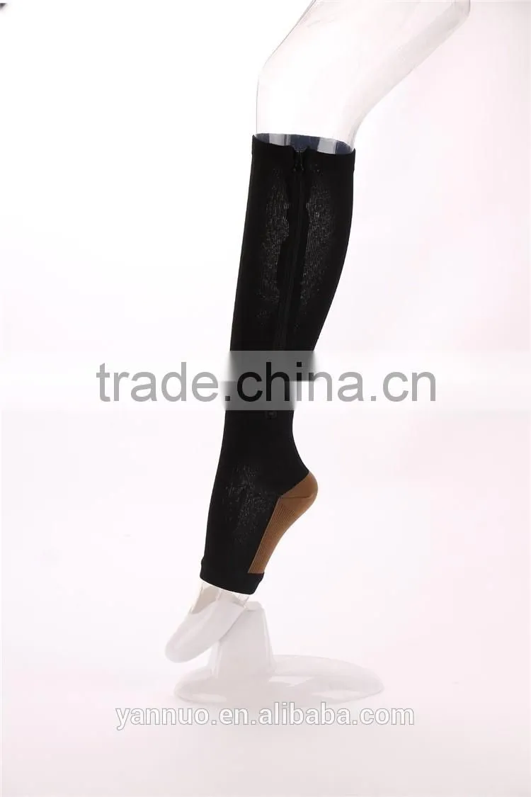 Sports Compression Socks Medical, copper Style, Solid color