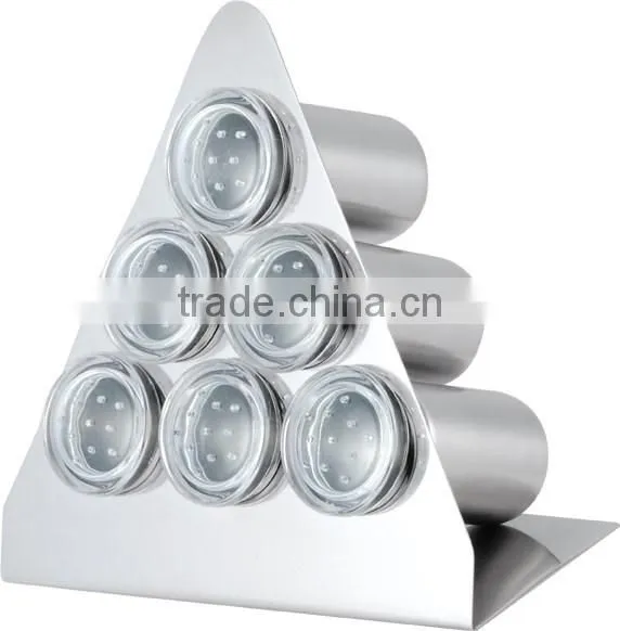 New Arrival 4 Pcs Magnetic Stainless Steel Spice Container Rack Set