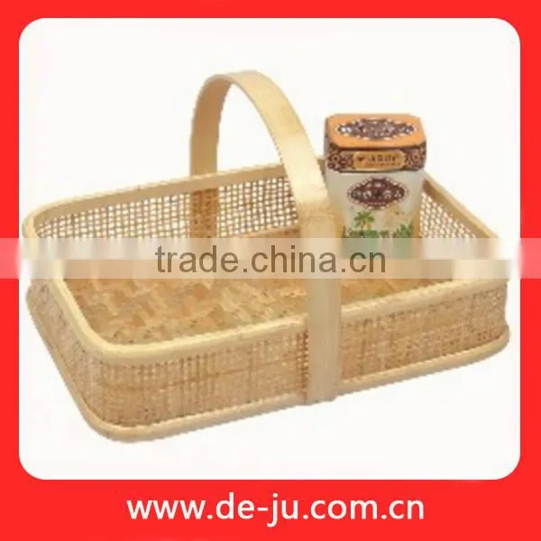 Bamboo Fruit Basket With Net Cover