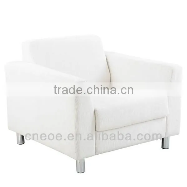 Modern pure white leather sofa