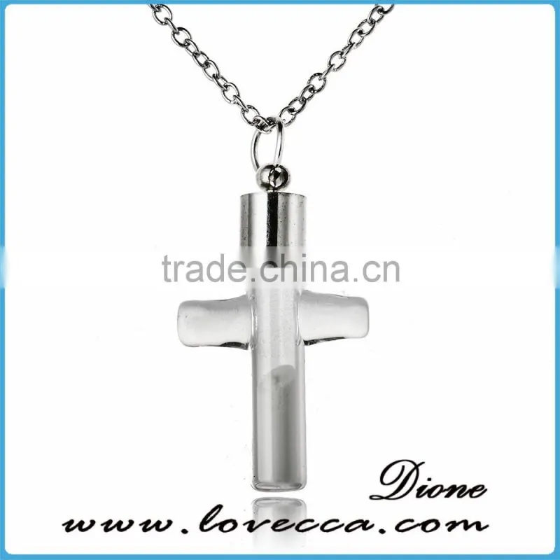 Latest Design Jewelry unique luminous cross necklace glow in dark