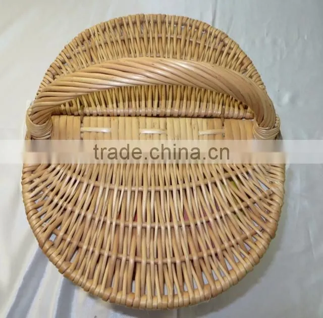 2014 new cheap takeaway handmade rattan willow food container
