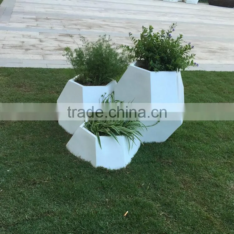 Fiberglass garden pots